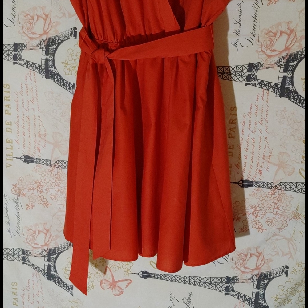 Ashley Stewart's Plus Size Orange Dress - Picture 8 of 13